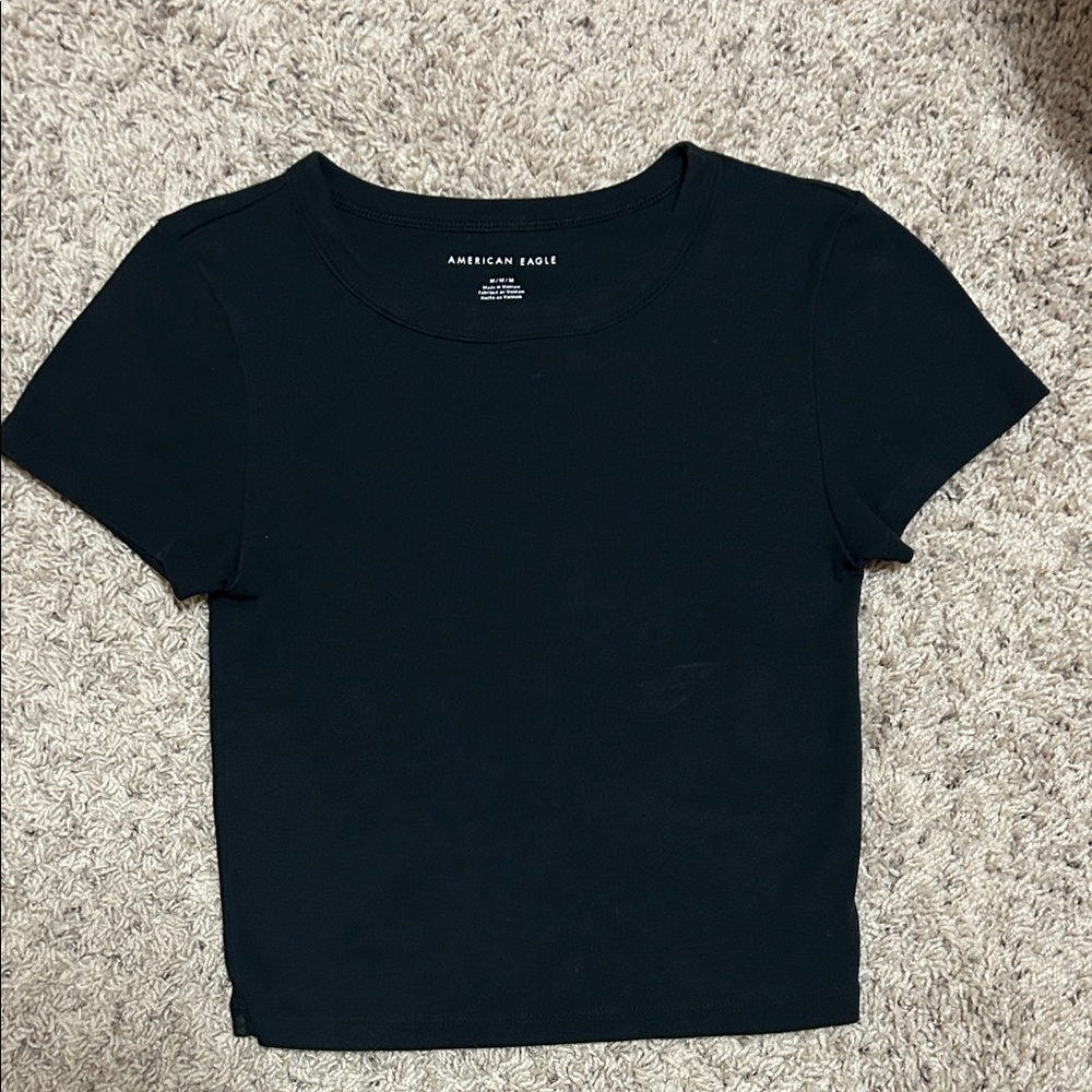 American Eagle Outfitters Classic Black Baby Tee